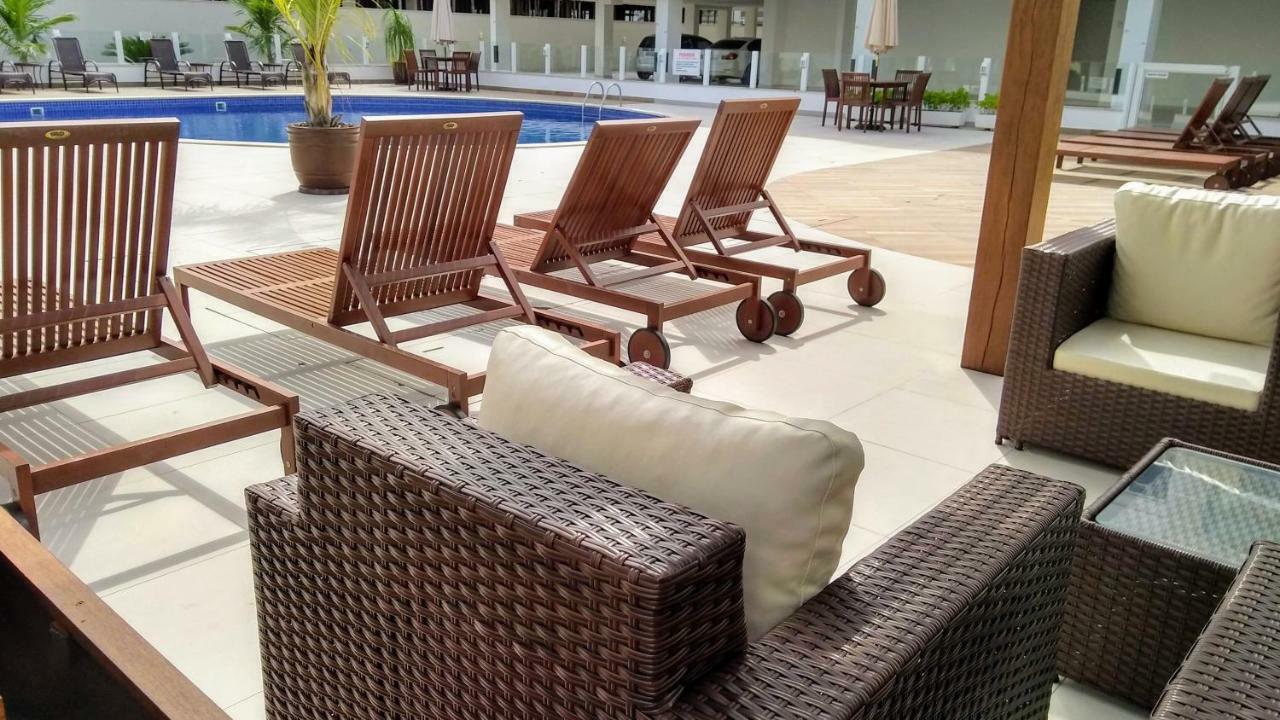 Apartamento frente para a piscina a uma quadra da praia Florianopolis Exterior foto